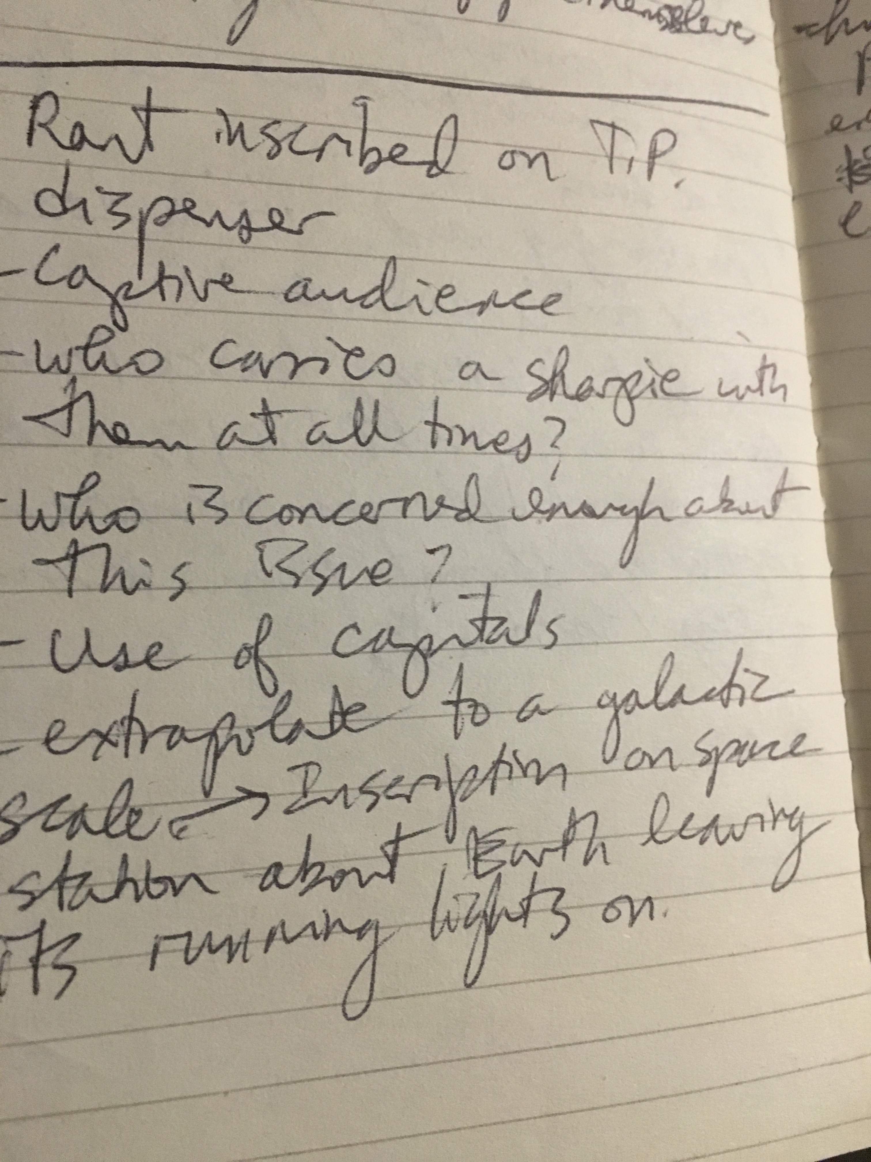 rant notes