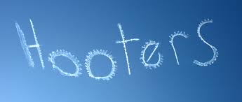 hooters written in skywriting