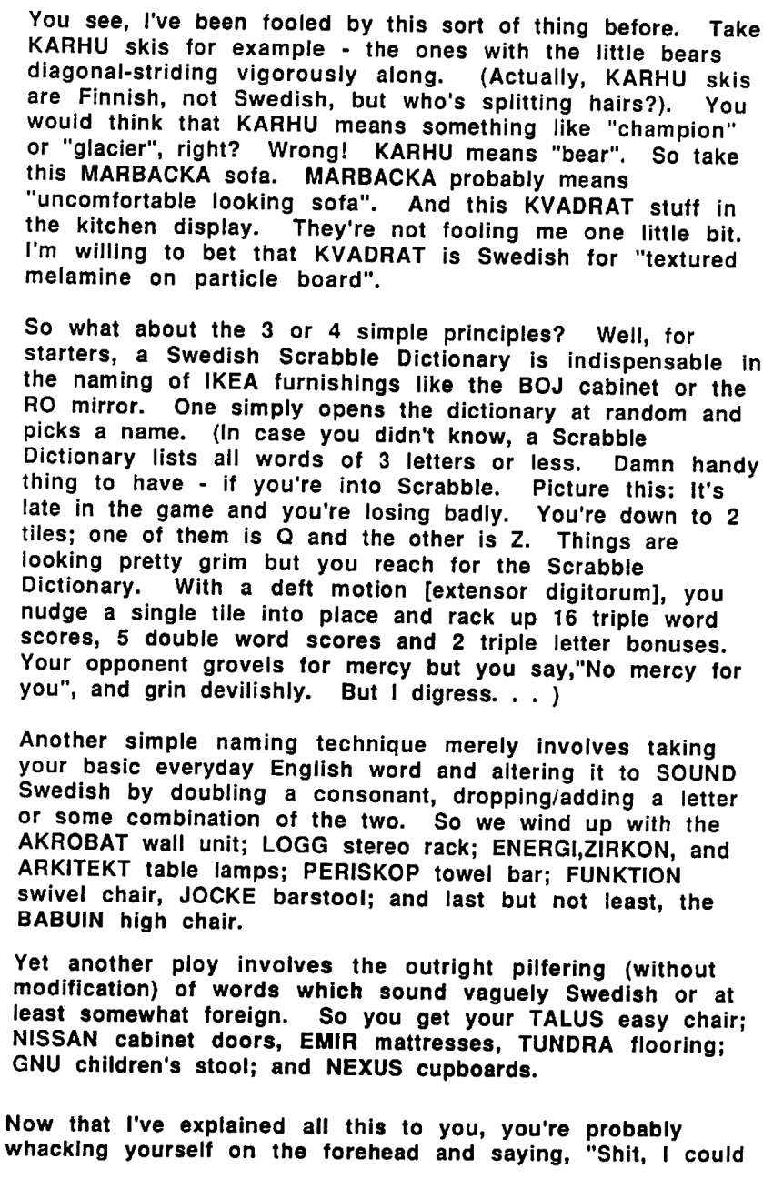 secrets of the swedish furniture industry Part II