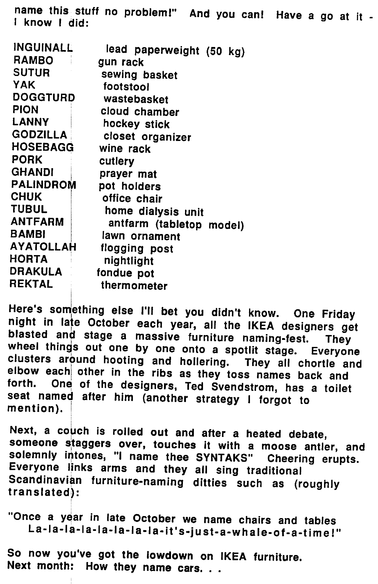 secrets of the swedish furniture industry Part III