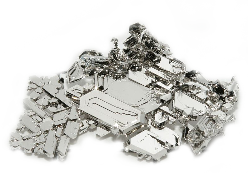 crystals of platinum metal