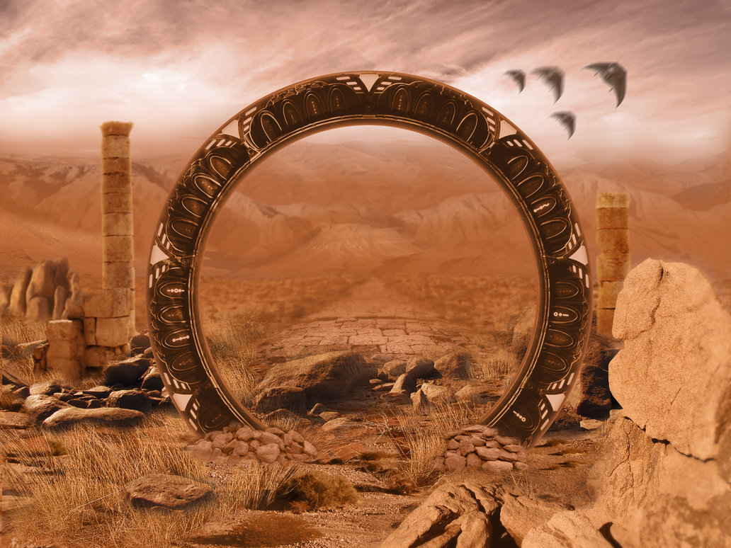 painting of a stargate